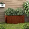 Corten acél növénytartó 62x40x39 cm
