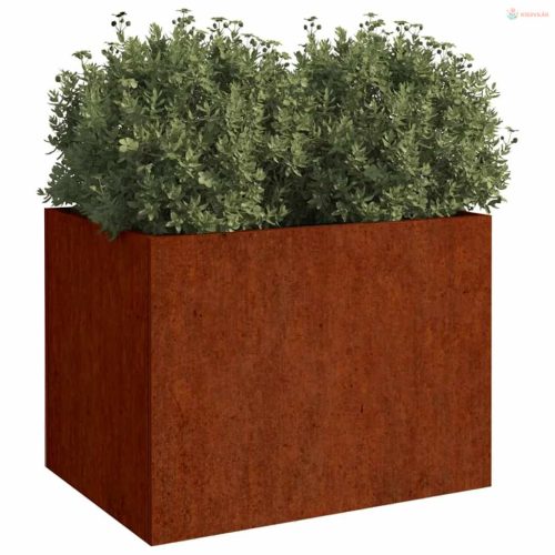 Corten acél növénytartó 62x47x46 cm