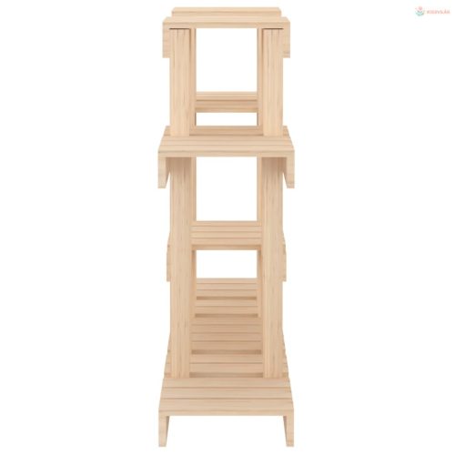 Tömör fenyőfa növénytartó 104,5x25x77,5 cm