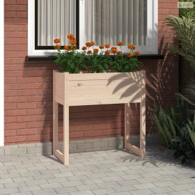 Tömör fenyő növénytartó 78x40x81 cm