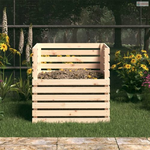 Tömör fenyőfa komposztáló 80 x 80 x 78 cm