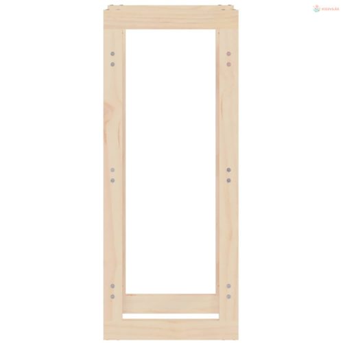 Tömör fenyőfa tűzifatartó állvány 41x25x100 cm