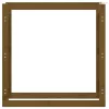 Mézbarna tömör fenyőfa tűzifatartó állvány 100x25x100 cm