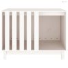Fehér tömör fenyőfa kutyaház 90 x 60 x 67 cm