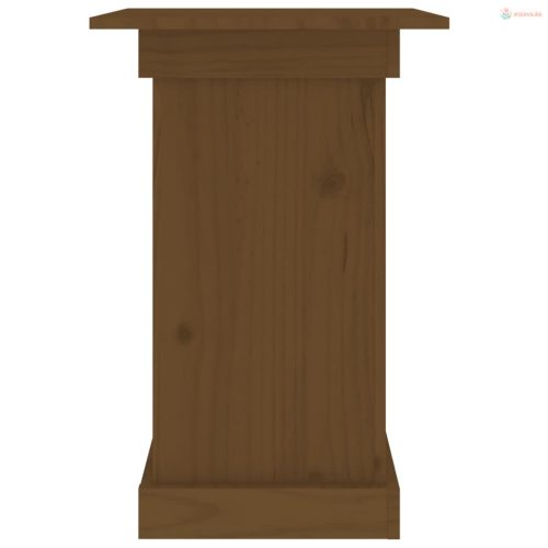 Mézbarna tömör fenyőfa virágtartó állvány 40 x 40 x 60 cm