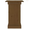 Mézbarna tömör fenyőfa virágtartó állvány 40 x 40 x 60 cm