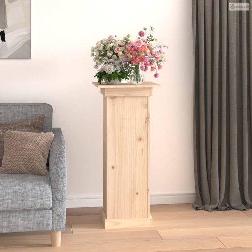 Tömör fenyőfa virágtartó állvány 40 x 40 x 60 cm