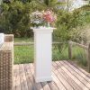 Fehér tömör fenyőfa virágtartó állvány 40 x 40 x 90 cm