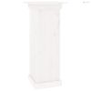 Fehér tömör fenyőfa virágtartó állvány 40 x 40 x 90 cm