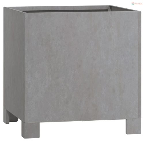 Rozsda színű corten acél növénytartó lábbal 30 x 30 x 30 cm