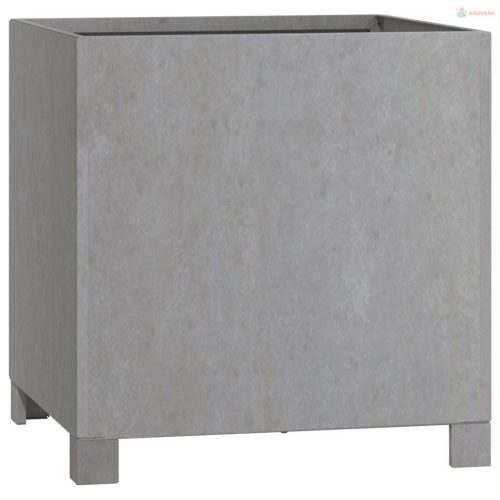 Rozsda színű corten acél növénytartó lábbal 40 x 40 x 40 cm