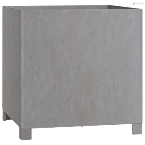 Rozsda színű corten acél növénytartó lábbal 50 x 50 x 50 cm