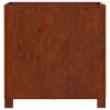Rozsda színű corten acél növénytartó lábbal 50 x 50 x 50 cm