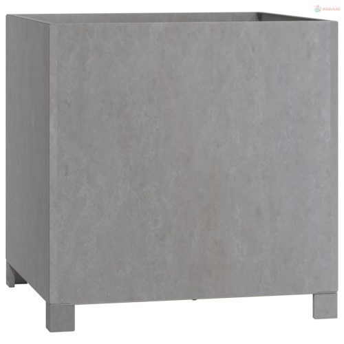 2 db rozsda színű corten acél növénytartó lábbal 50x50x50 cm