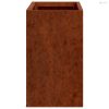 2 db rozsda színű corten acél fali növénytartó 53 x 10 x 17 cm