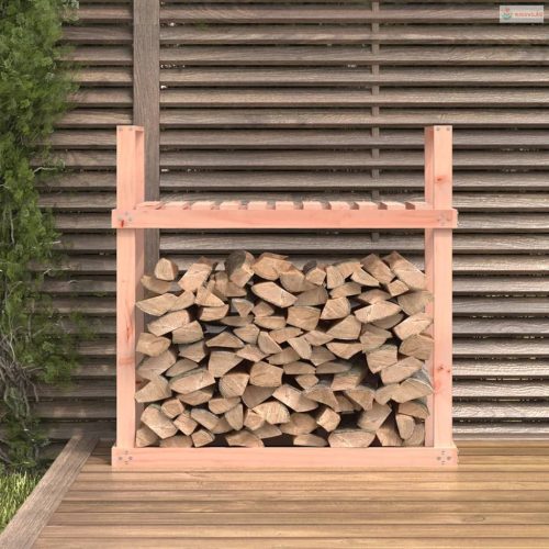 Tömör duglászfenyő tűzifatartó állvány 110x35x108,5 cm