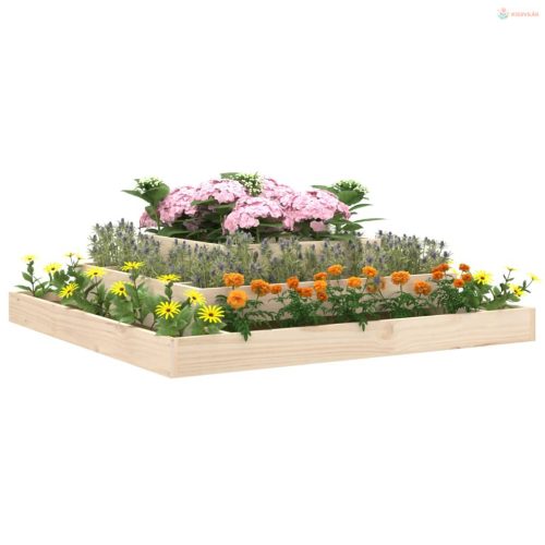 Tömör fenyő növénytartó 110x110x27 cm