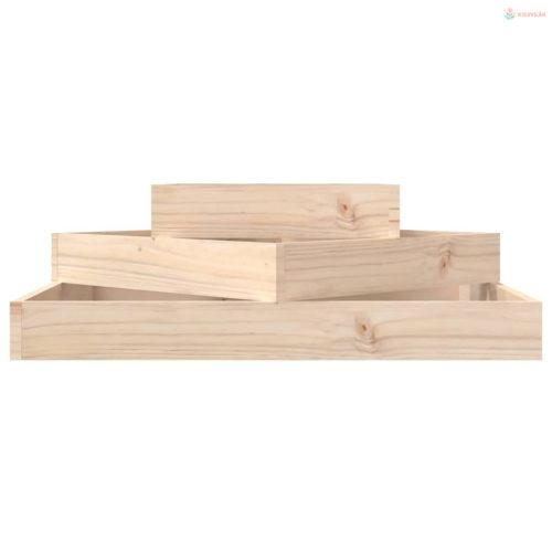 Tömör fenyő növénytartó 83x83x27 cm