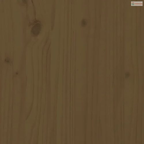 Mézbarna tömör fenyőfa növénytartó 80 x 80 x 27 cm