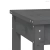 Szürke tömör fenyőfa kerti pad 109x44x45 cm