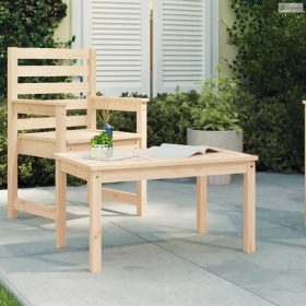 Tömör fenyőfa kerti asztal 82,5 x 50,5 x 45 cm