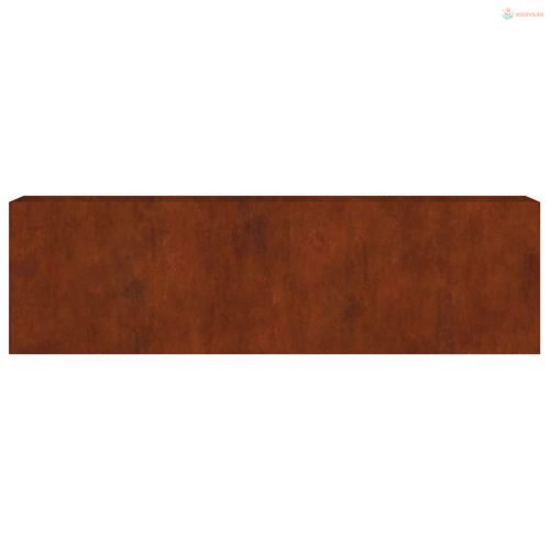 Corten acél kerti magaságyás 280x40x80 cm