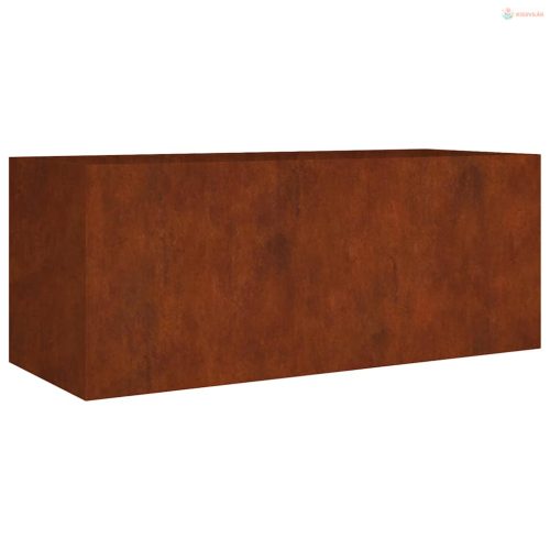 Corten acél kerti magaságyás 200x80x80 cm
