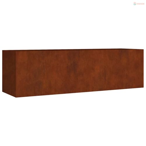 Corten acél kerti magaságyás 280x80x80 cm