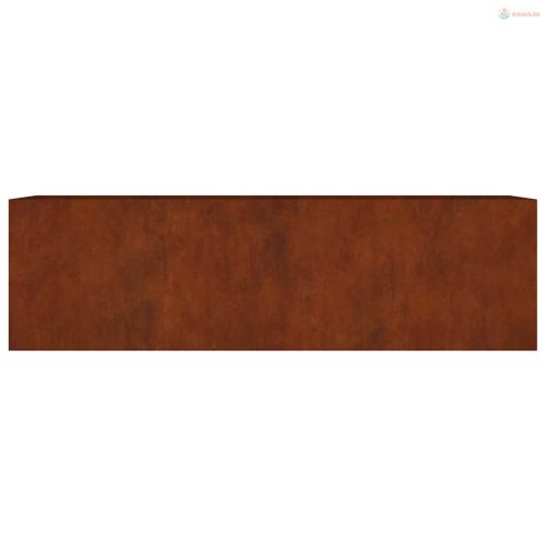 Corten acél kerti magaságyás 280x80x80 cm