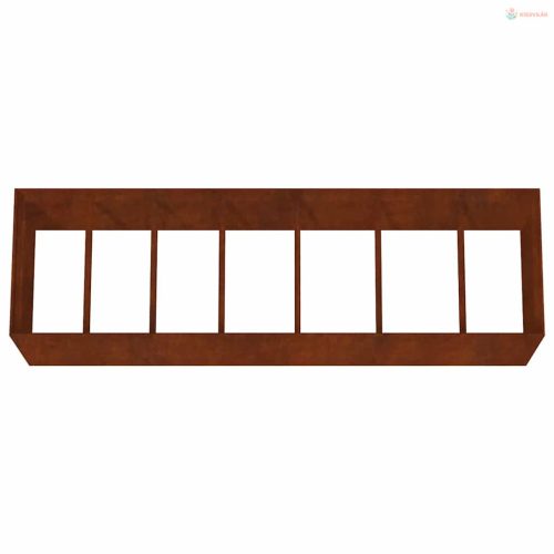Corten acél kerti magaságyás 280x80x80 cm