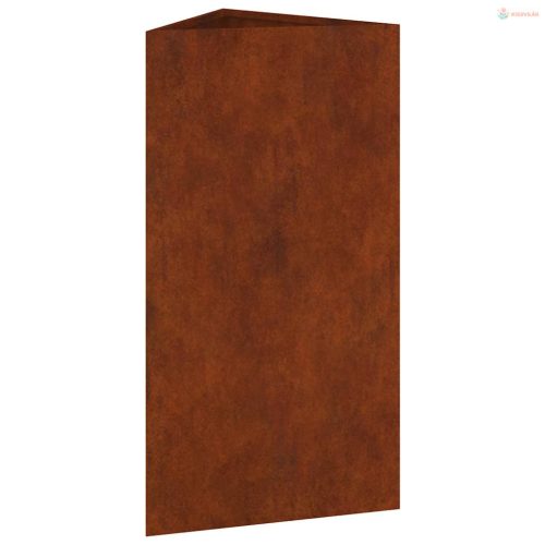 Corten acél kerti növénytartó 40x34,5x75 cm