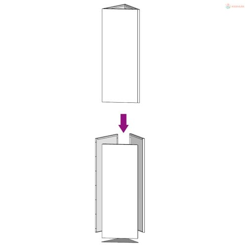 Corten acél kerti növénytartó 40x34,5x75 cm