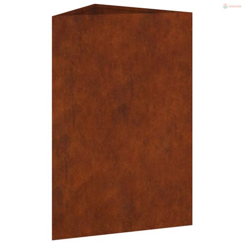 Corten acél kerti növénytartó 50x43x75 cm