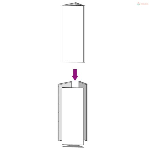 Corten acél kerti növénytartó 50x43x75 cm