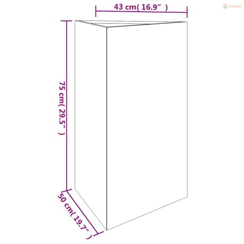 Corten acél kerti növénytartó 50x43x75 cm