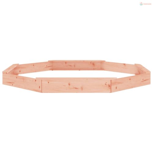 Nyolcszög alakú tömör duglászfenyő homokozó ülésekkel