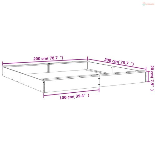 Fehér négyszög alakú tömör fenyőfa homokozó ülésekkel