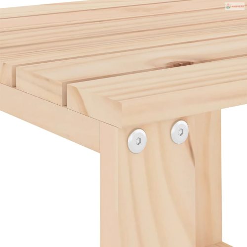 Kerti tömör fenyőfa kisasztal 40x38x28,5 cm