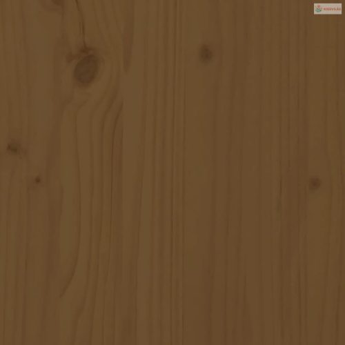 Mézbarna tömör fenyőfa kerti kisasztal 40x38x28,5 cm