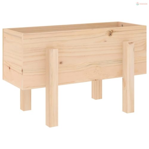 Tömör fenyő kerti növénytartó 62 x 30 x 38 cm