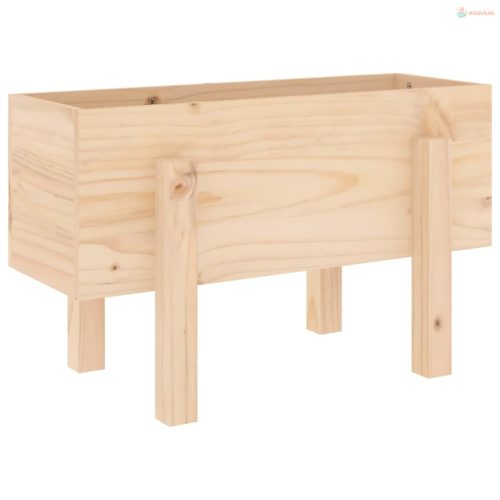 Tömör fenyő kerti növénytartó 62 x 30 x 38 cm