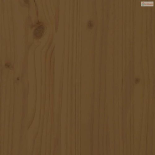 Mézbarna tömör fenyőfa növénytartó 82,5x82,5x39 cm