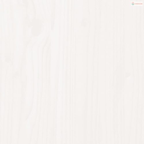 Fehér tömör fenyő kerti növénytartó 82,5x82,5x78 cm