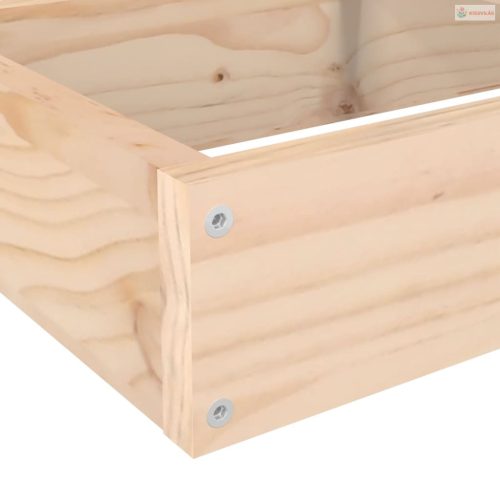 4-szintes kerti virágláda tömör fenyőfából, 106 x 104,5 x 36 cm