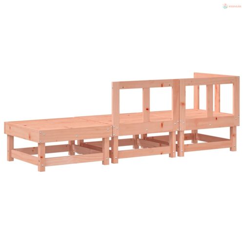 3 részes tömör duglászfenyő kerti pihenőgarnitúra