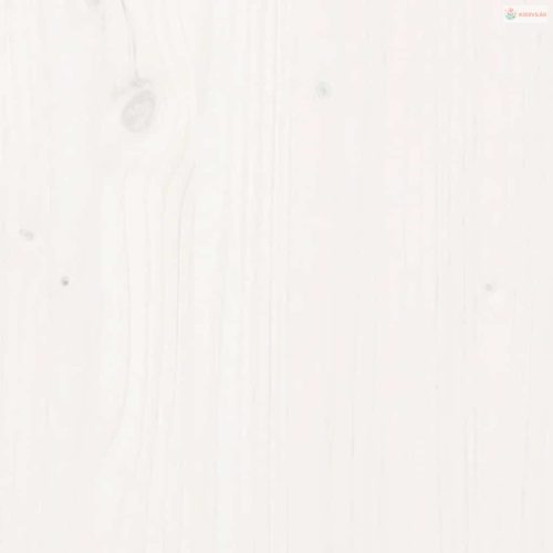 3 részes fehér tömör fa kerti társalgószett párnákkal