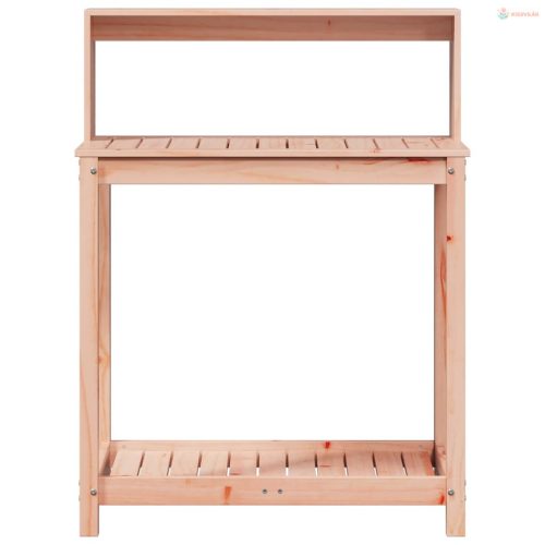 Tömör duglászfenyő ültetőasztal polccal 82,5 x 50 x 109,5 cm