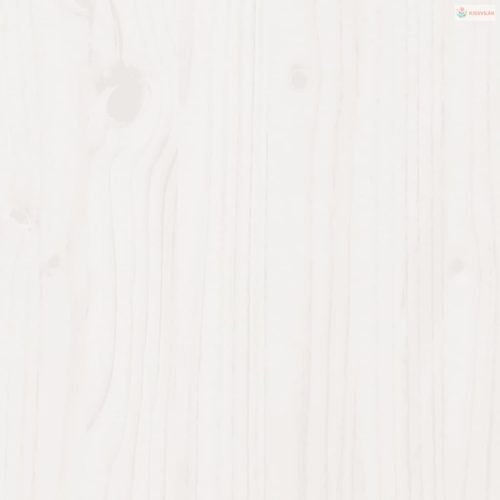 Fehér tömör fenyőfa ültetőasztal polccal 82,5 x 50 x 109,5 cm