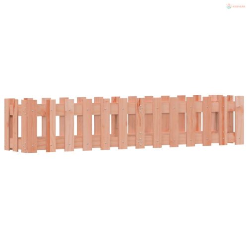 Tömör duglászfenyő kerti magaságyás kerítéssel 150x30x30 cm