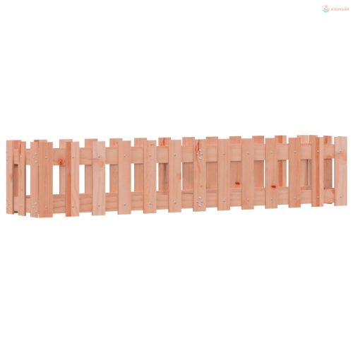 Tömör duglászfenyő kerti magaságyás kerítéssel 150x30x30 cm